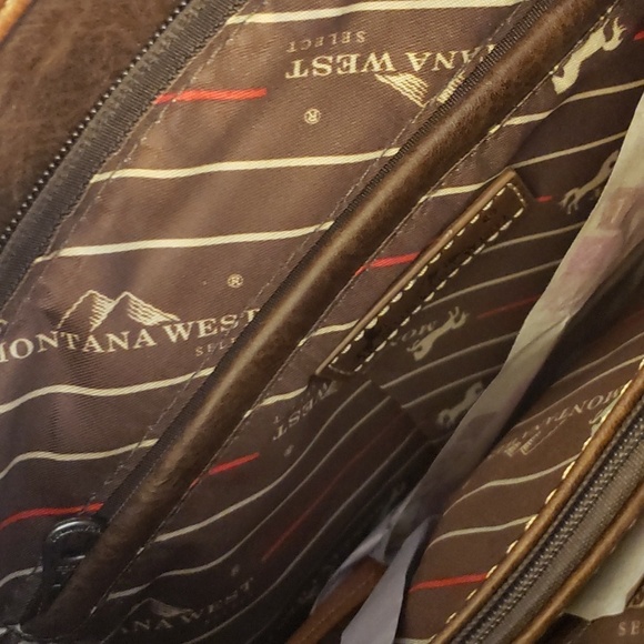 Montana West Buckle Collection Concealed Carry Hobo Bag & Wallet Set in Coffee - Picture 6 of 15